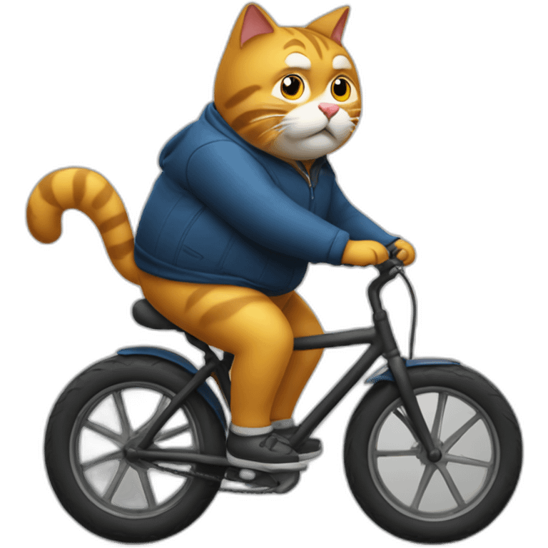 Fat-cat-riding-a-bike emoji