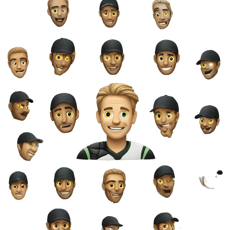 A cricket lover man  emoji