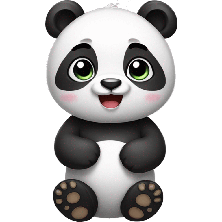 Cute panda emoji