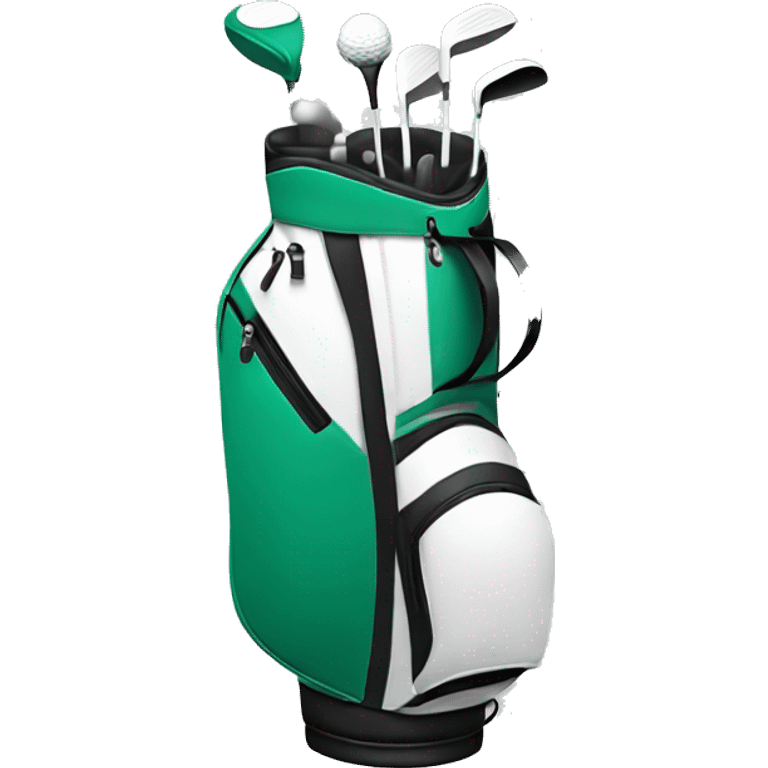 Golf bag and golf ball emoji