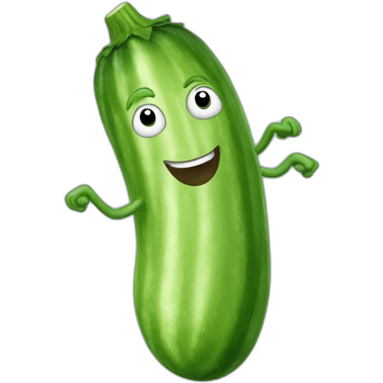 cucumber dancing emoji