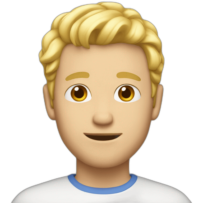 Guy with blond hair emoji