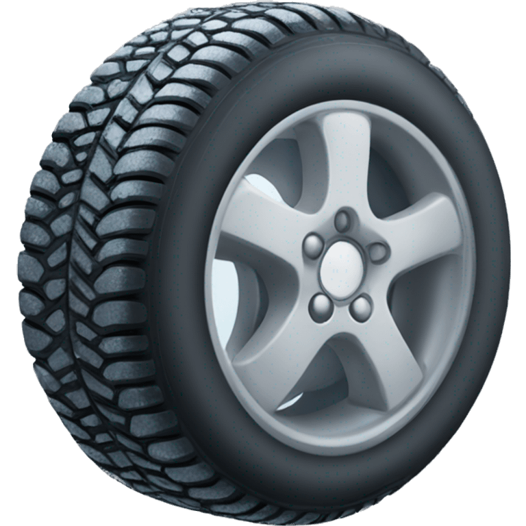 Winter tyre emoji