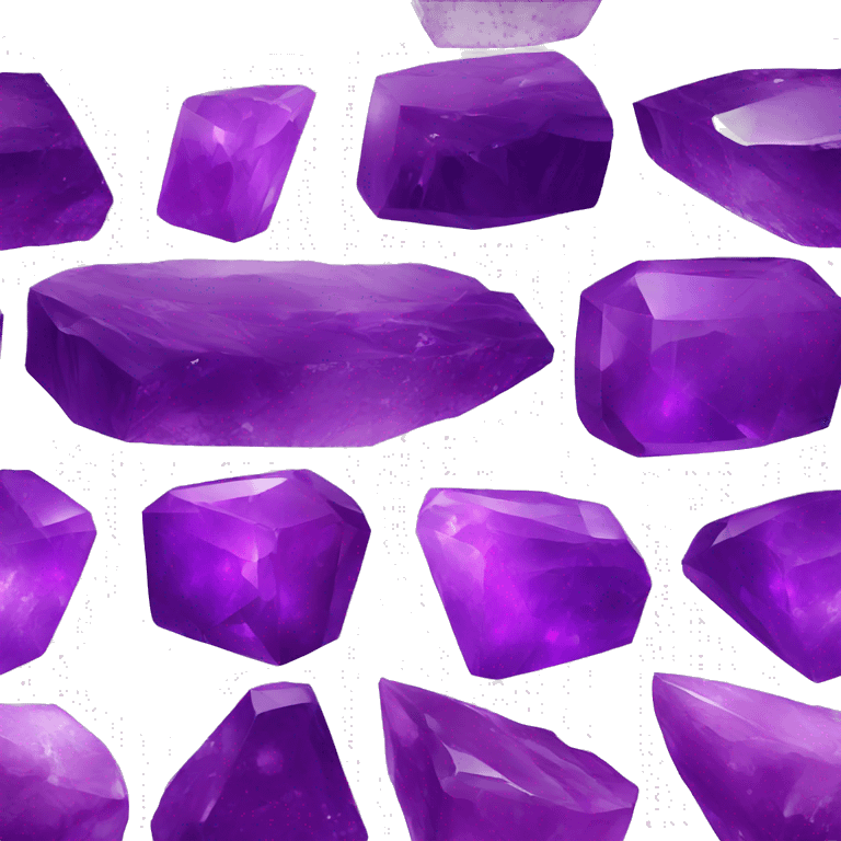 Amethyst Chunk gem stacked emoji