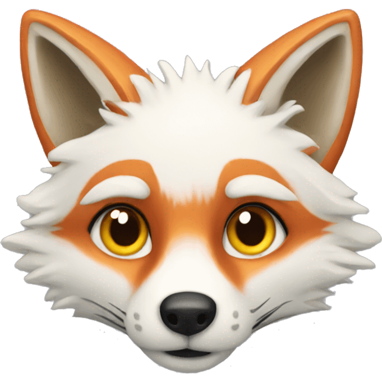 winter fox emoji