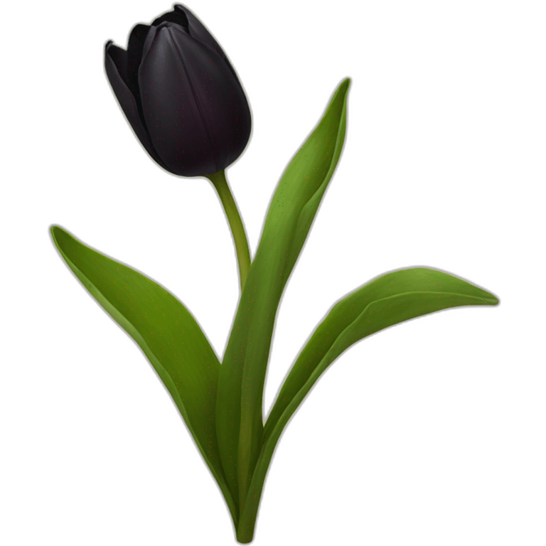 black tulip emoji