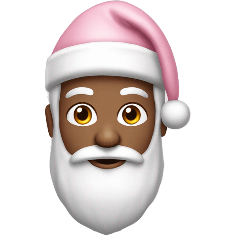 Light Pink Santa Claus with Caucasian skin emoji