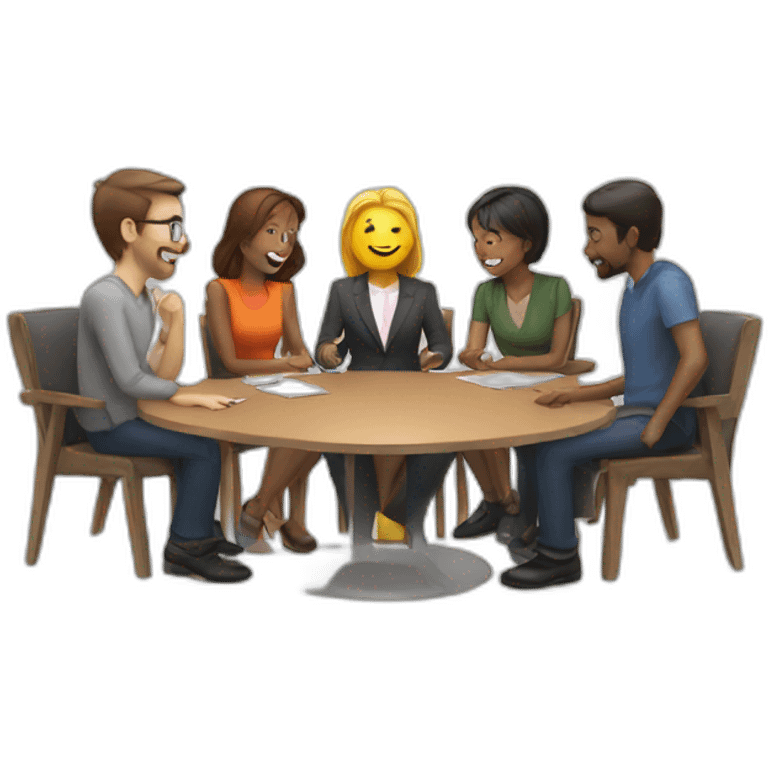 Talk-team-meet emoji