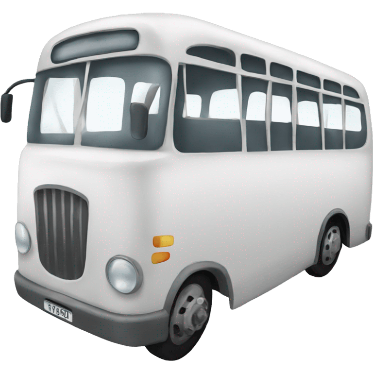 White bus emoji