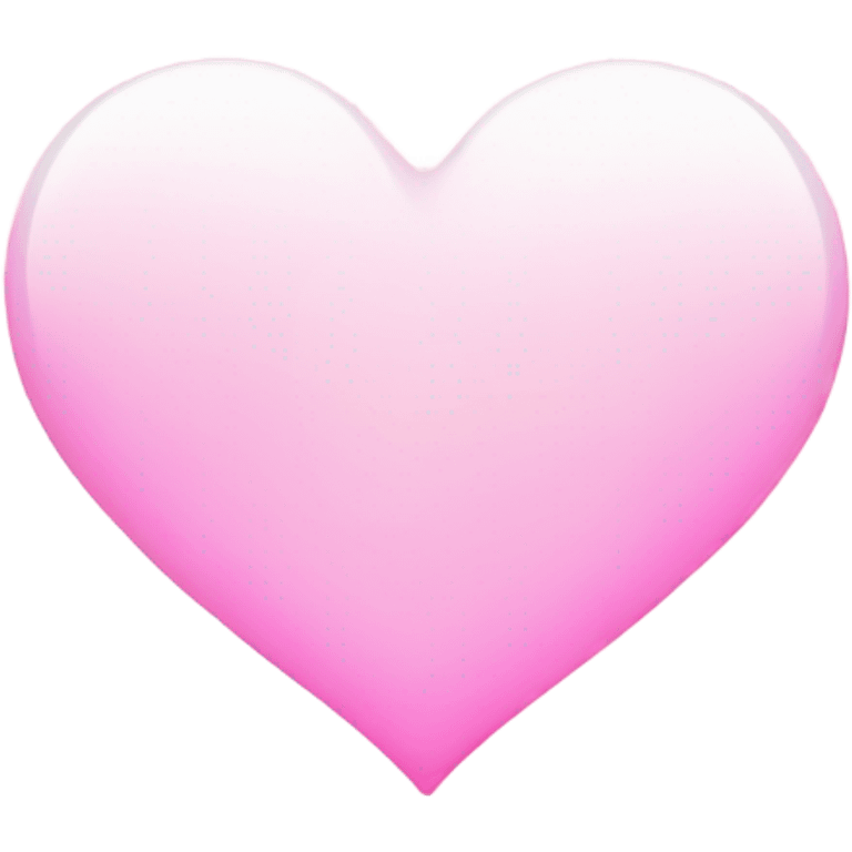 Pink heart with white glow emoji