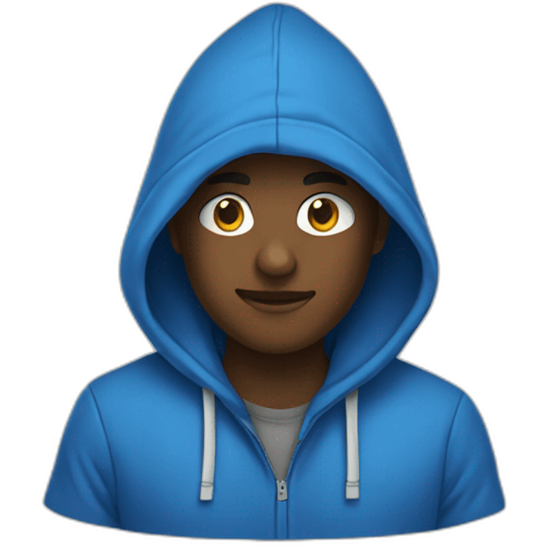 blue hoodie emoji