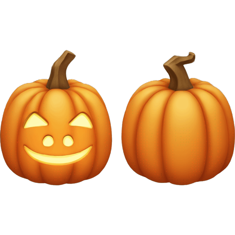 Cozy candle in a shape of pumpkin  emoji