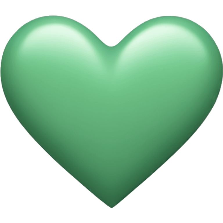 Sage green heart emoji