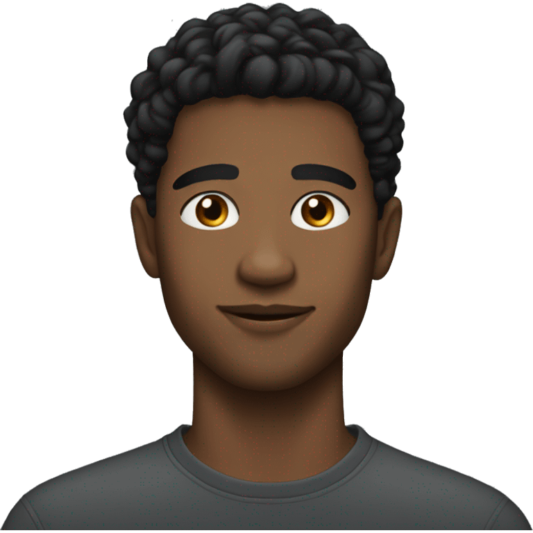 23 years old black hair guy emoji