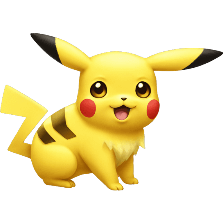 small pikachu yellow  emoji