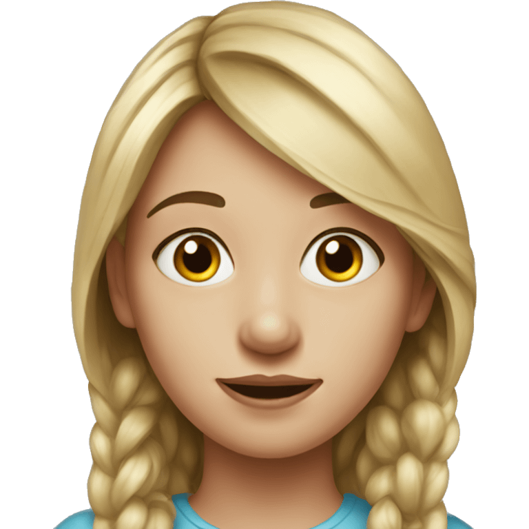 realistic portrait of girl emoji