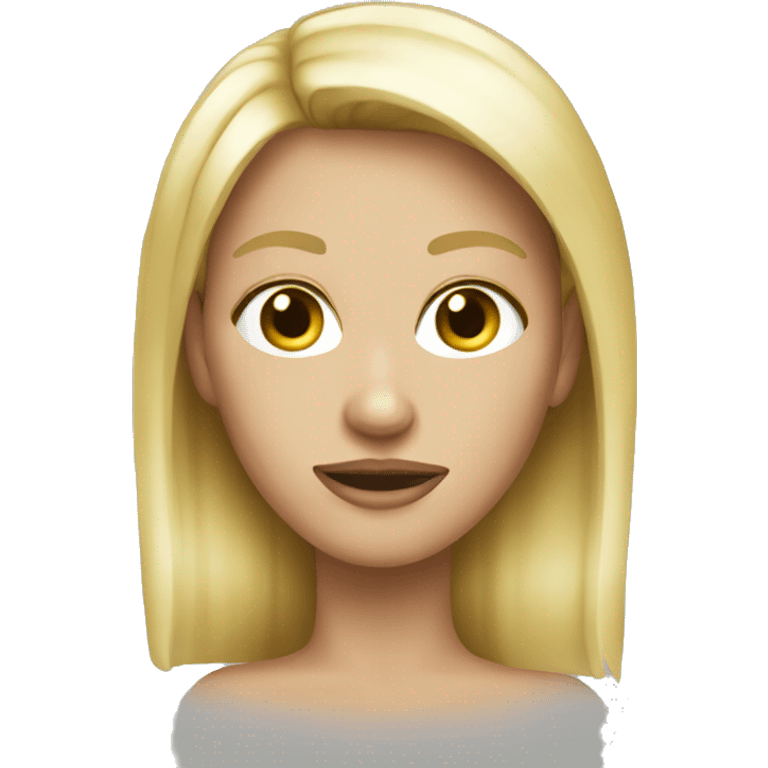 female blonde skinny legend emoji