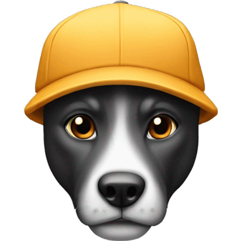 an animal with a cap written B emoji