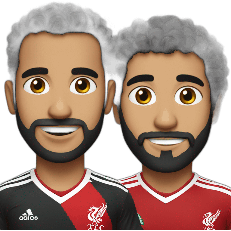 Muhammed salah in Liverpool shirt emoji