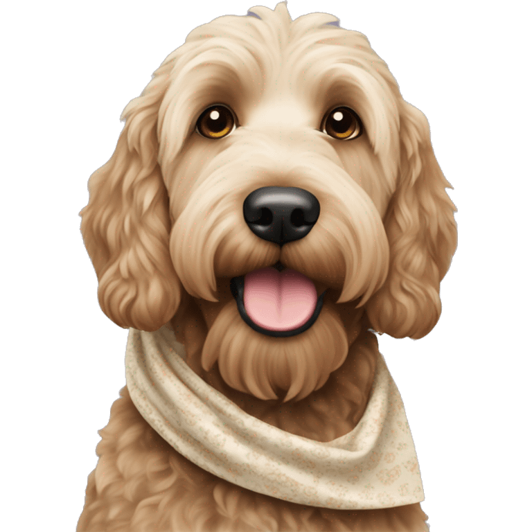 labradoodle in washington state head scarf emoji