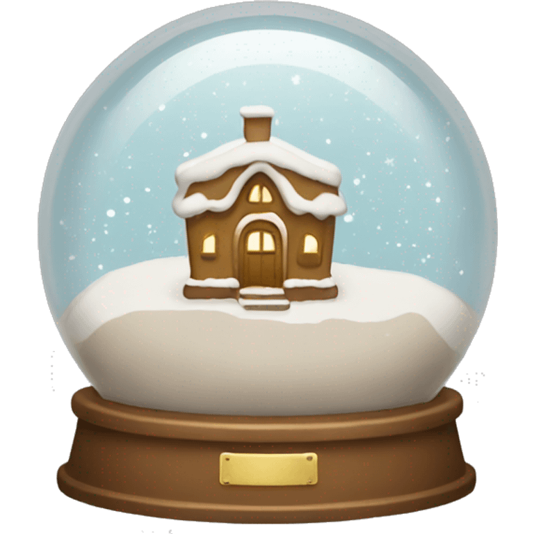 Light brown snow globe emoji