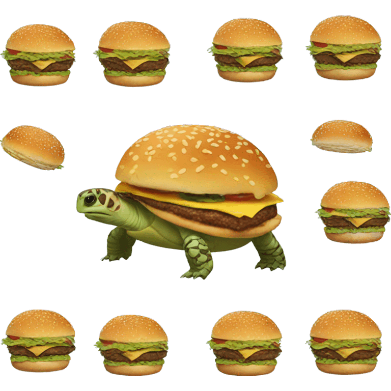 Burger turtle emoji