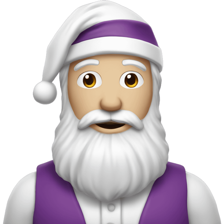 White skin- Mister Santa claus- purple emoji