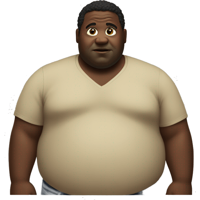 fat black dude emoji