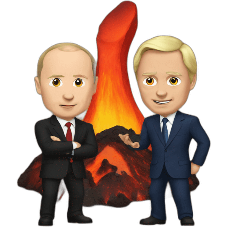 Putin and lava emoji