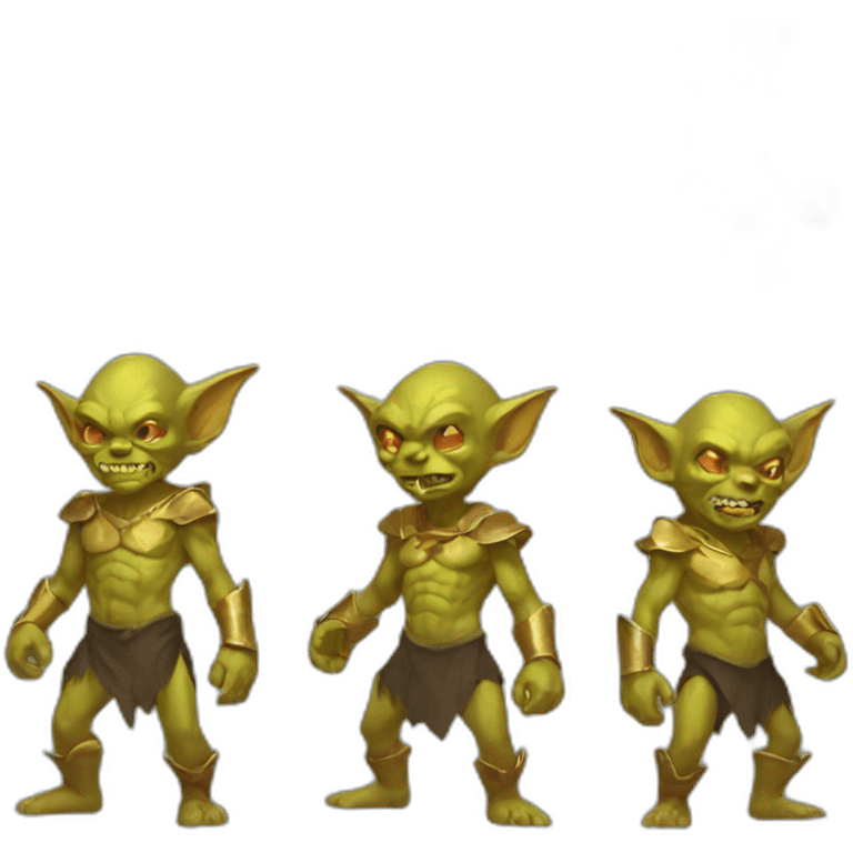 Gold goblin emoji