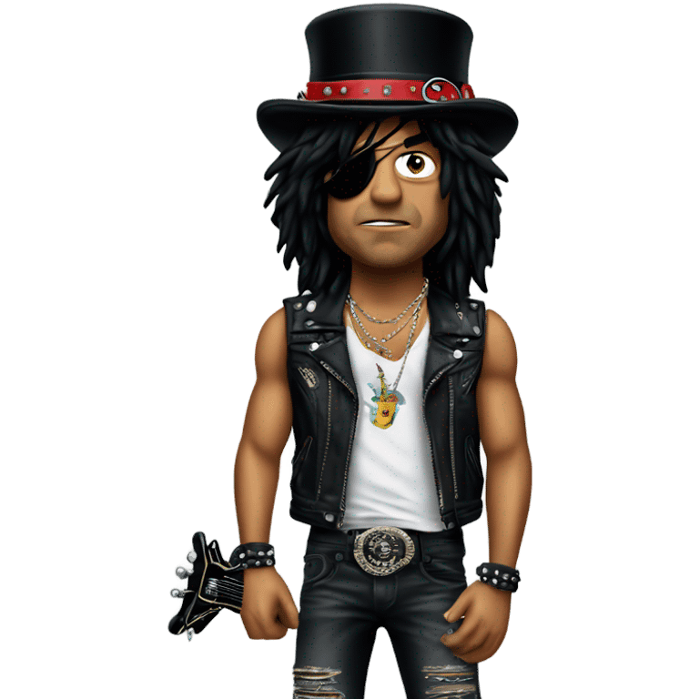 Slash from Guns'N'Roses face emoji