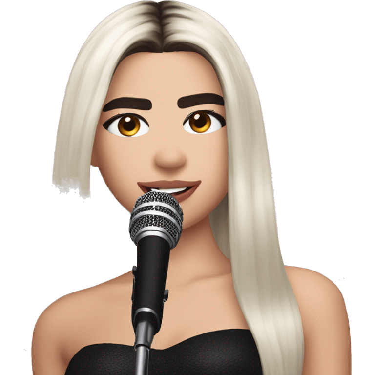 dua lipa singing emoji