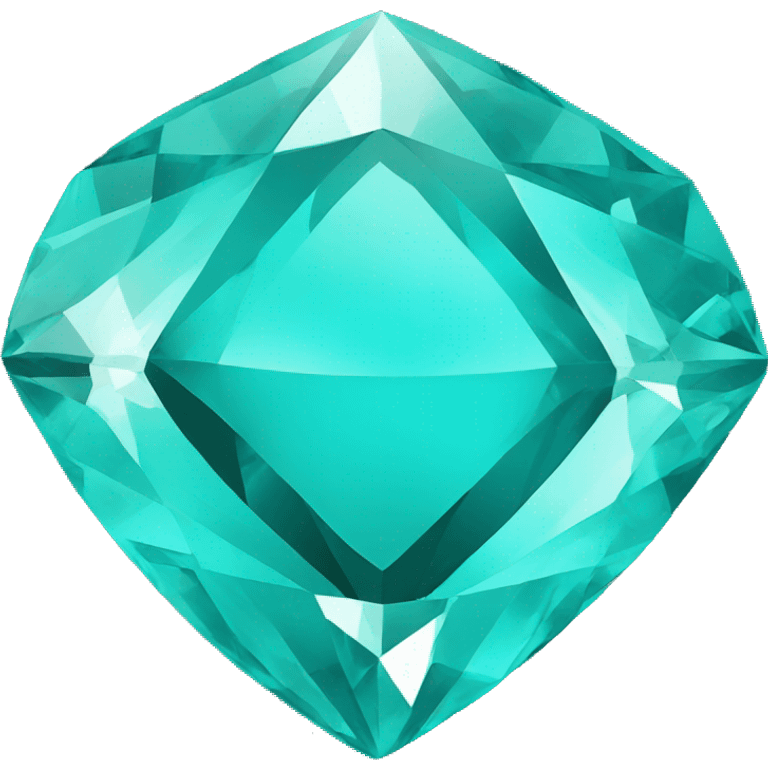 Turquoise diamond emoji