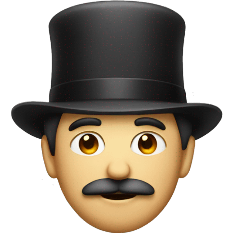 man with small mustache and bowler hat  emoji