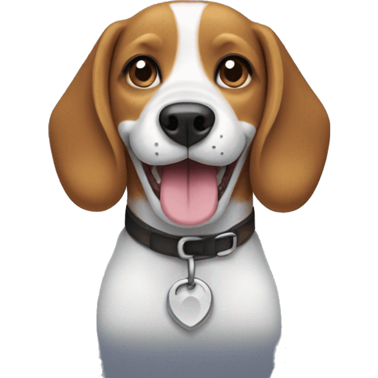 beagle dog smile emoji