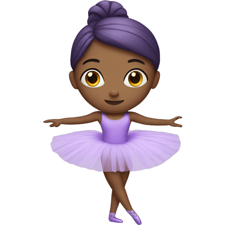 Purple ballerina emoji