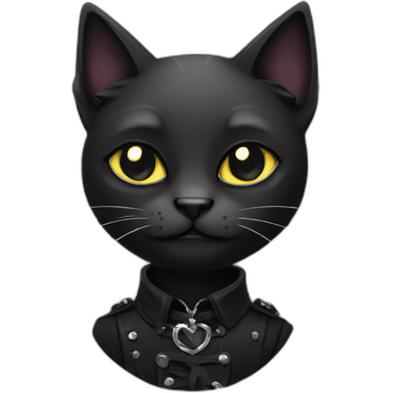 goth-cat emoji