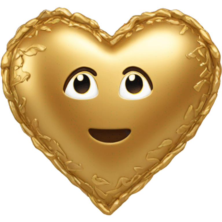 Gold heart emoji