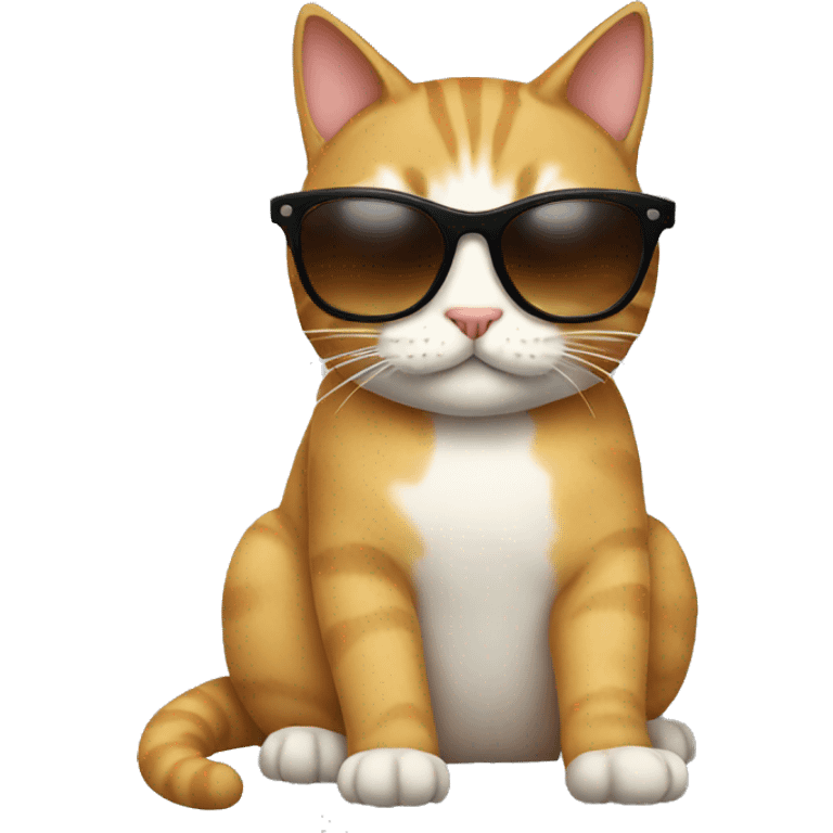 Cat with sunglasses emoji