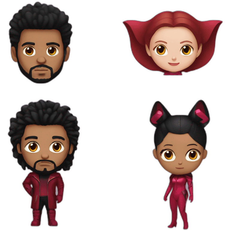 scarlet witch and the weeknd emoji