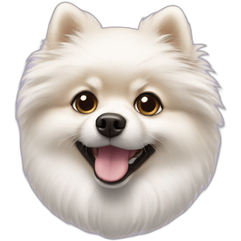 white pomeranian emoji