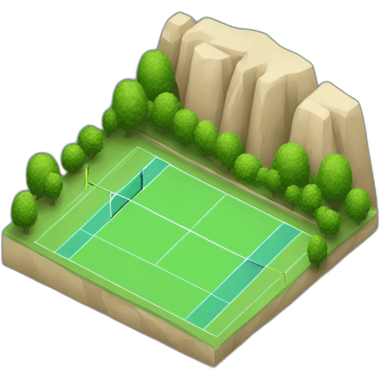 Terrain de tennis emoji