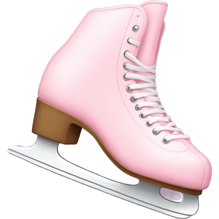 pastel pink ice skates emoji