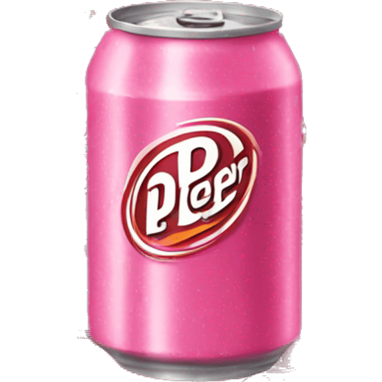 Pink Dr.pepper can emoji