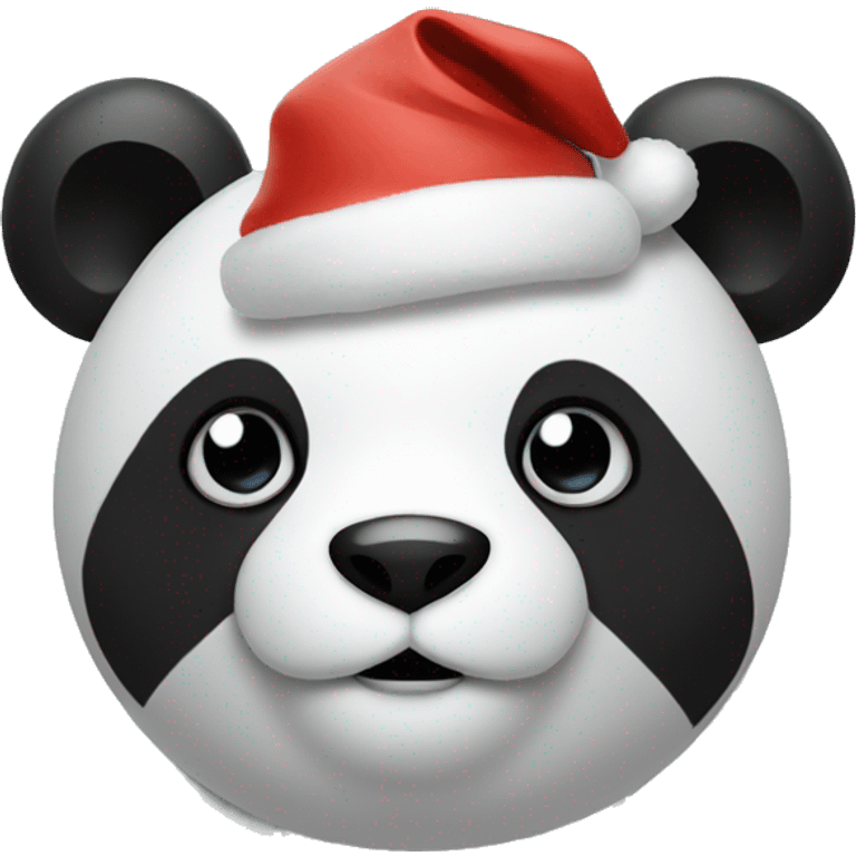 Panda with chrismas head emoji