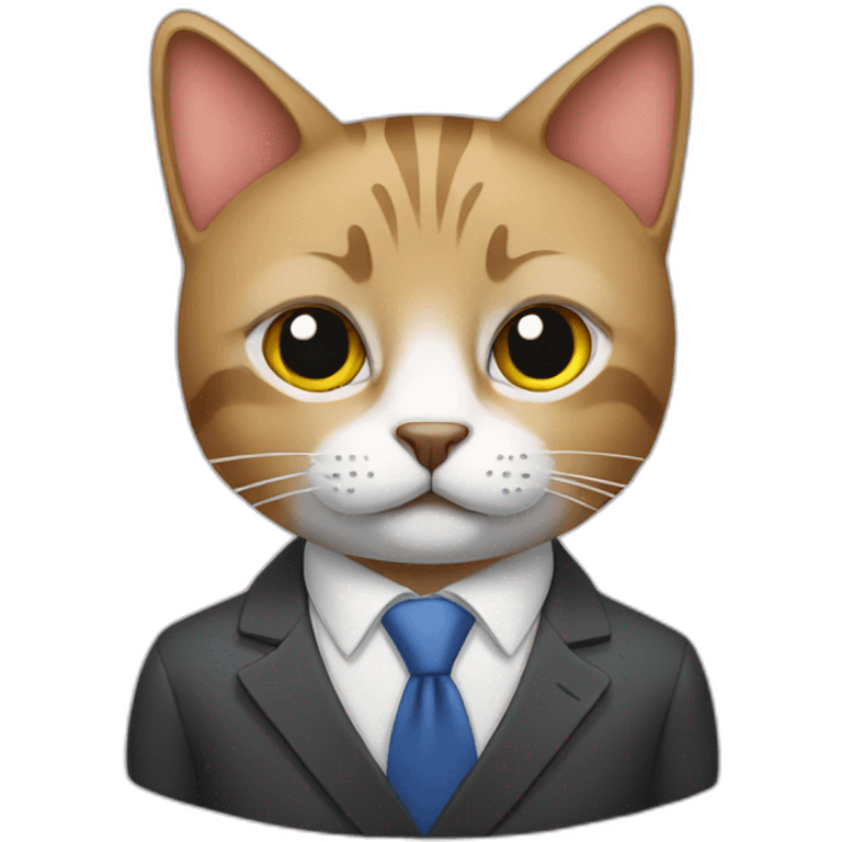 business cat emoji