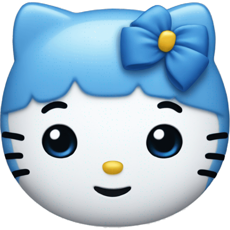 Blue hello kitty emoji