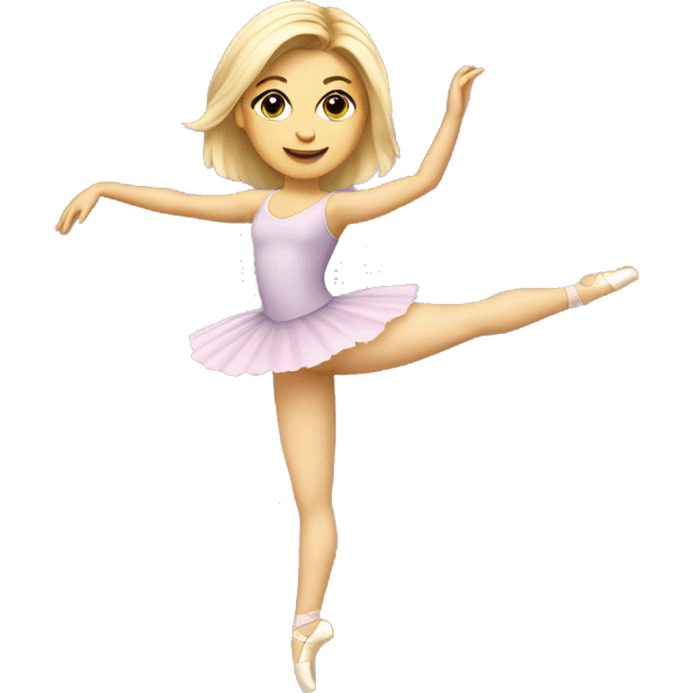 Ballett dancer female blond, no pink emoji