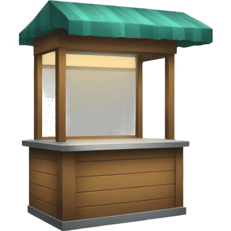 Empty kiosk emoji