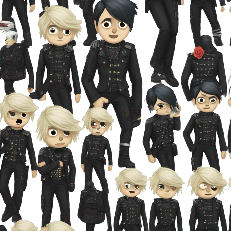 Gerard Way Black Parade outfit  emoji